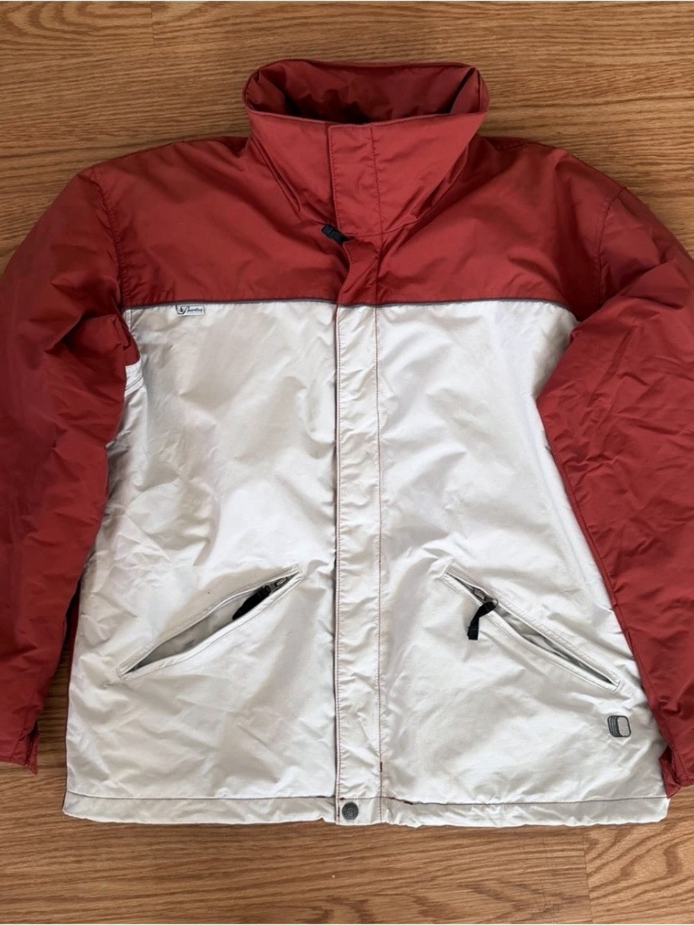 Vintage Burton Snowboards winter ski jacket Toast size Large storm lite entrant